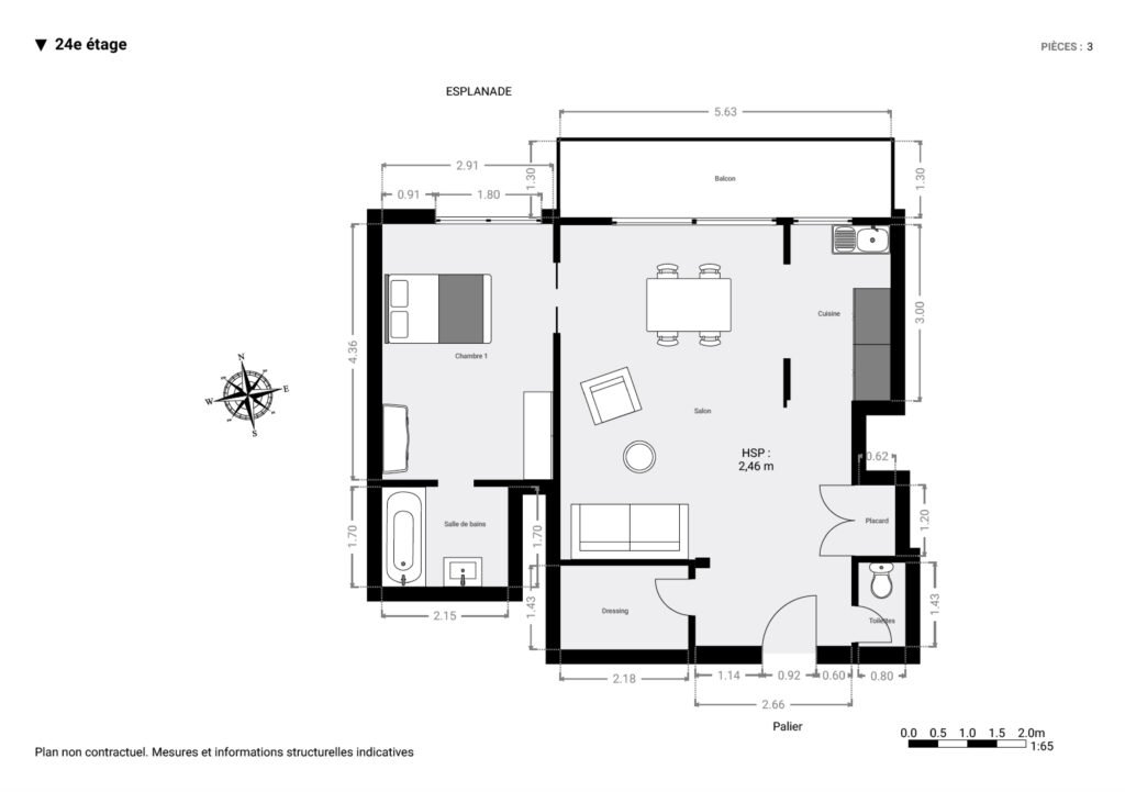 Photo 9/9 - appartement 2 pièces 53 m² à Issy-les-moulineaux