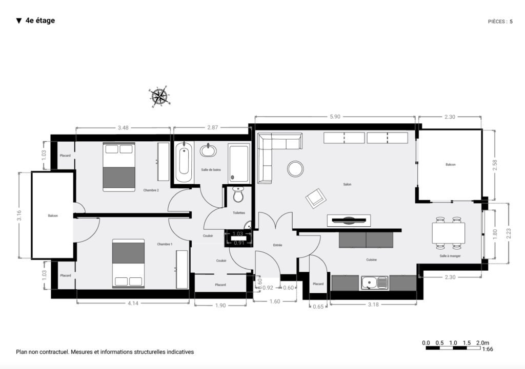 Photo 9/9 - appartement 3 pièces 74 m² à Issy-les-moulineaux