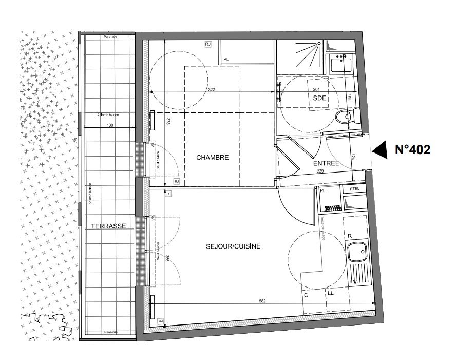 Photo 4/5 - appartement 2 pièces 39 m² à Nanterre